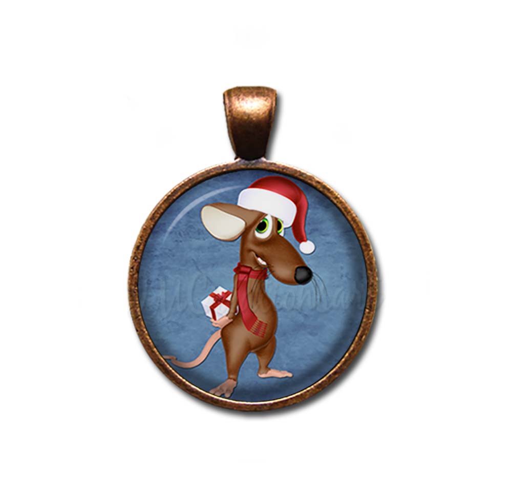 Whimsical Christmas Critter Rat