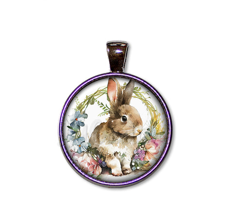 Shabby Chic Easter Rabbit and Wreath