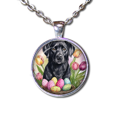Easter Adorable Black Lab Dog