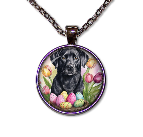 Easter Adorable Black Lab Dog