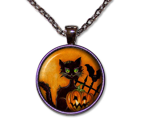 Halloween Wicked Black Cat Pumpkin