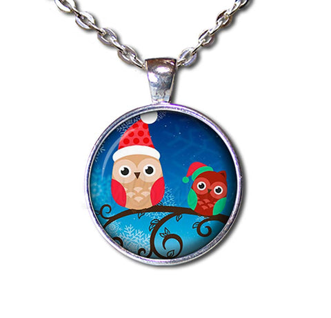 Sweet Christmas Tree Owls