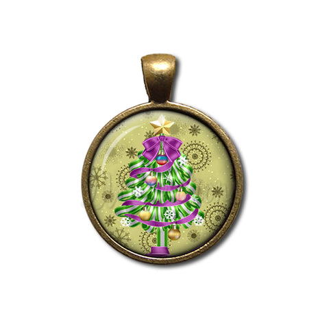 Green Purple Magical Christmas Tree