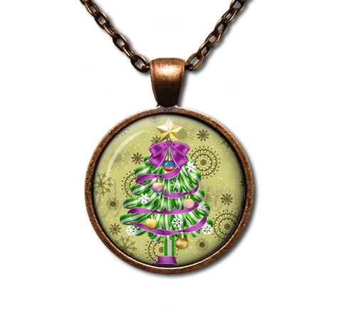 Green Purple Magical Christmas Tree