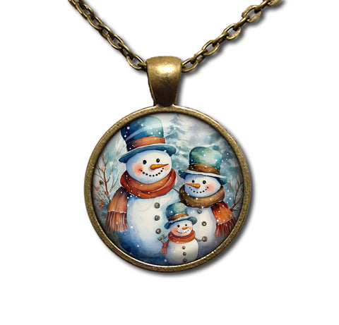 Winter Wonderland Snowman Family