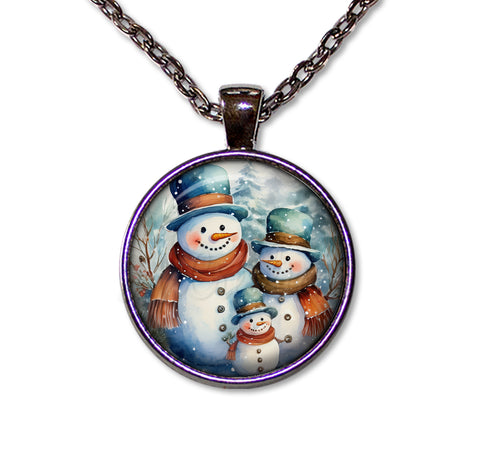 Winter Wonderland Snowman Family