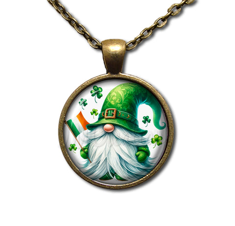 St Patrick's Day Gnome with Irish Flag