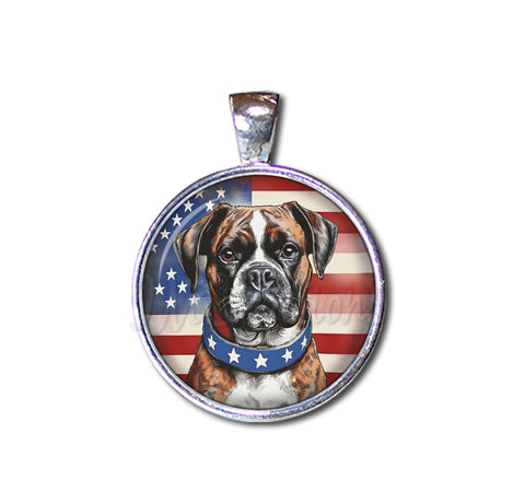 Patriotic Boxer Dog