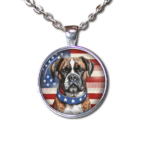 Patriotic Boxer Dog