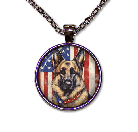 Patriotic German Shepherd