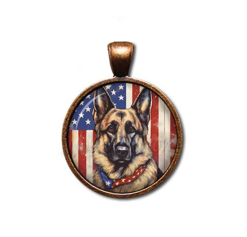 Patriotic German Shepherd