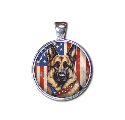 Patriotic German Shepherd