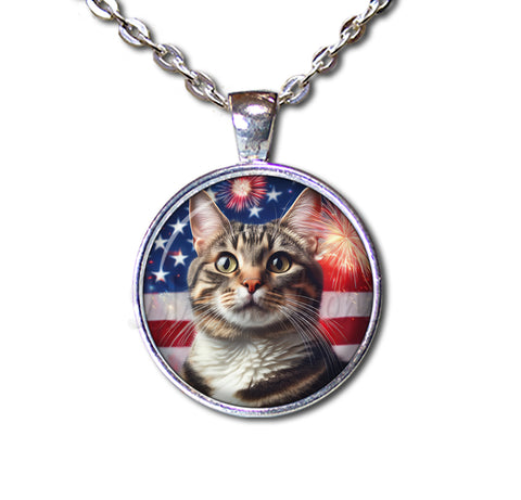 Patriotic Tabby Cat