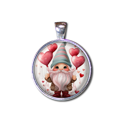Gnome with Heart Balloons