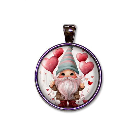Gnome with Heart Balloons