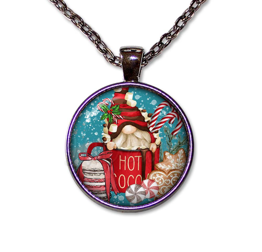 Christmas Gnome with Cocoa and Cookies