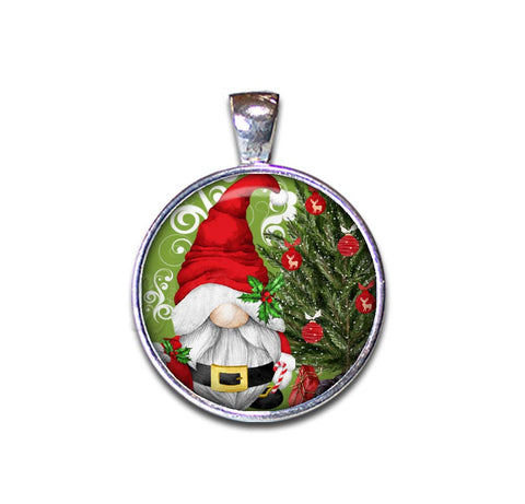 Cute Santa Gnome with Christmas Tree