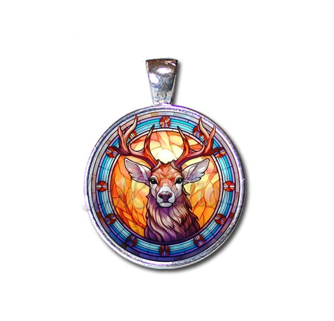 Faux Stained Glass Reindeer