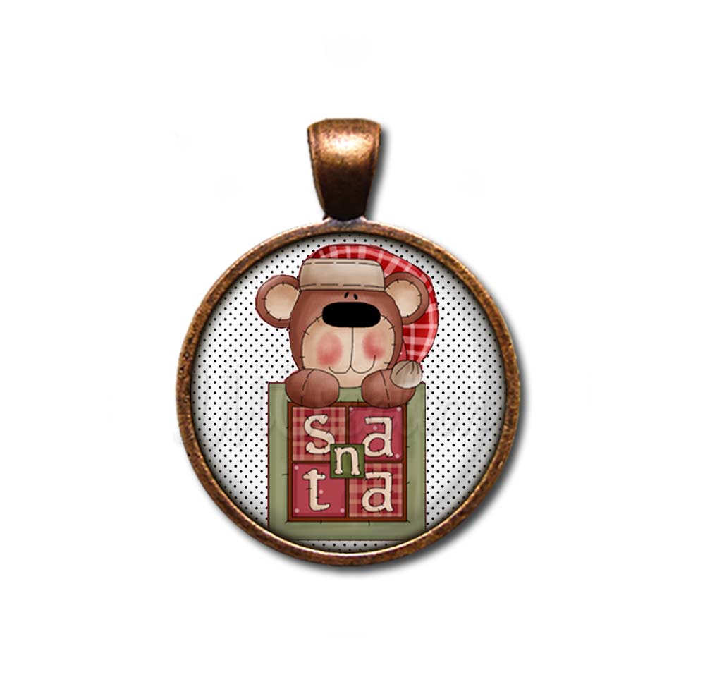 Sweet Christmas Santa Bear