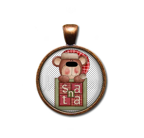 Sweet Christmas Santa Bear