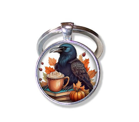 Autumn Raven with Pumpkin Latte