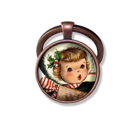 Vintage Design of Caroler Christmas