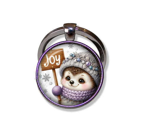 Christmas Winter Hedgehog Joy Sign