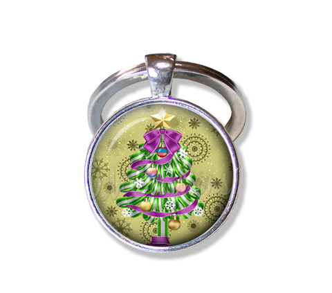 Green Purple Magical Christmas Tree