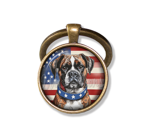 Patriotic Boxer Dog