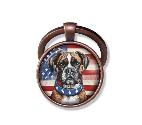 Patriotic Boxer Dog