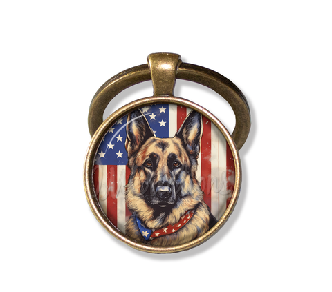 Patriotic German Shepherd