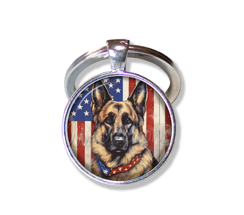 Patriotic German Shepherd