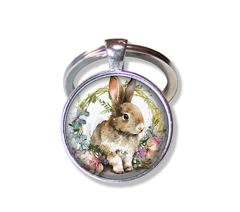 Shabby Chic Easter Rabbit and Wreath