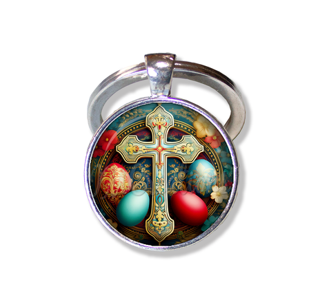 Beautiful Orthodox Cross and Eggs