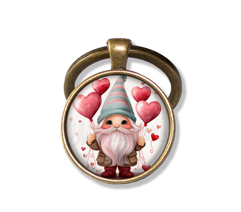 Gnome with Heart Balloons