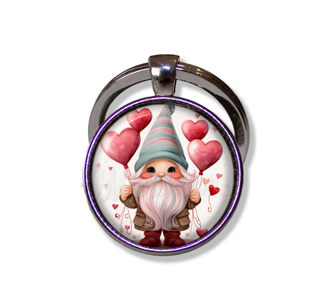 Gnome with Heart Balloons