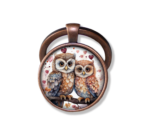 Cute Loving Tree Owls