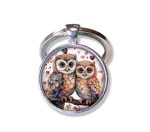 Cute Loving Tree Owls