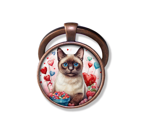 Cute Valentine Siamese Cat