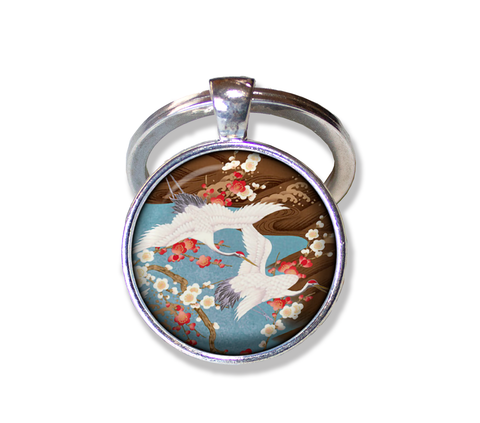 Faux Washi Couple of Cranes