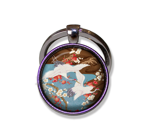 Faux Washi Couple of Cranes