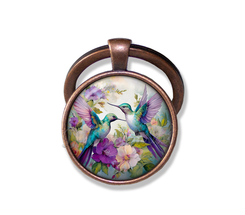 Couple of Hummingbirds [Purple Blues]