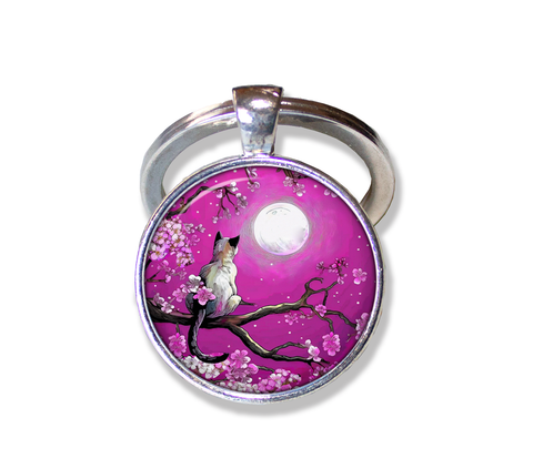 Cat and Cherry Blossoms