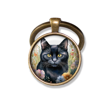Shabby Chic Black Cat