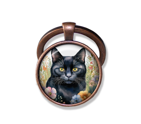 Shabby Chic Black Cat