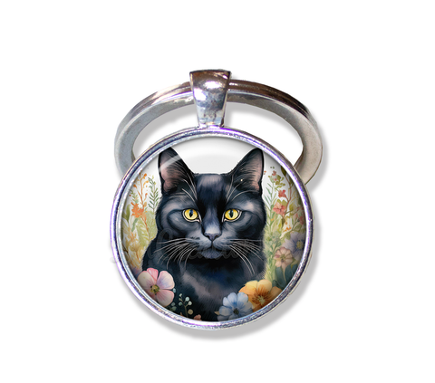 Shabby Chic Black Cat