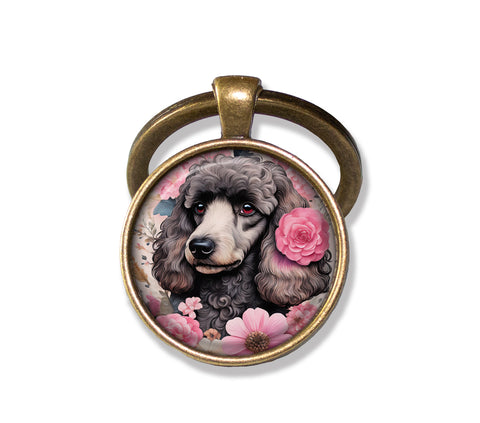Shabby Chic Black Poodle