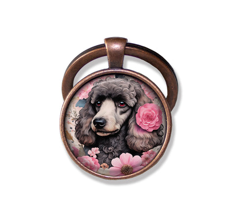 Shabby Chic Black Poodle