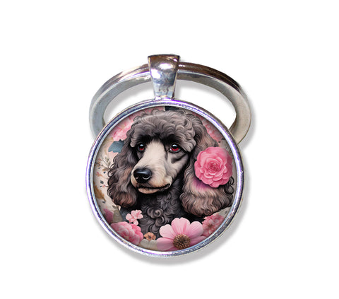 Shabby Chic Black Poodle