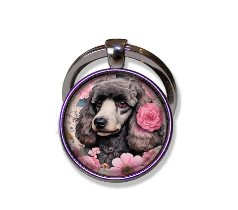 Shabby Chic Black Poodle